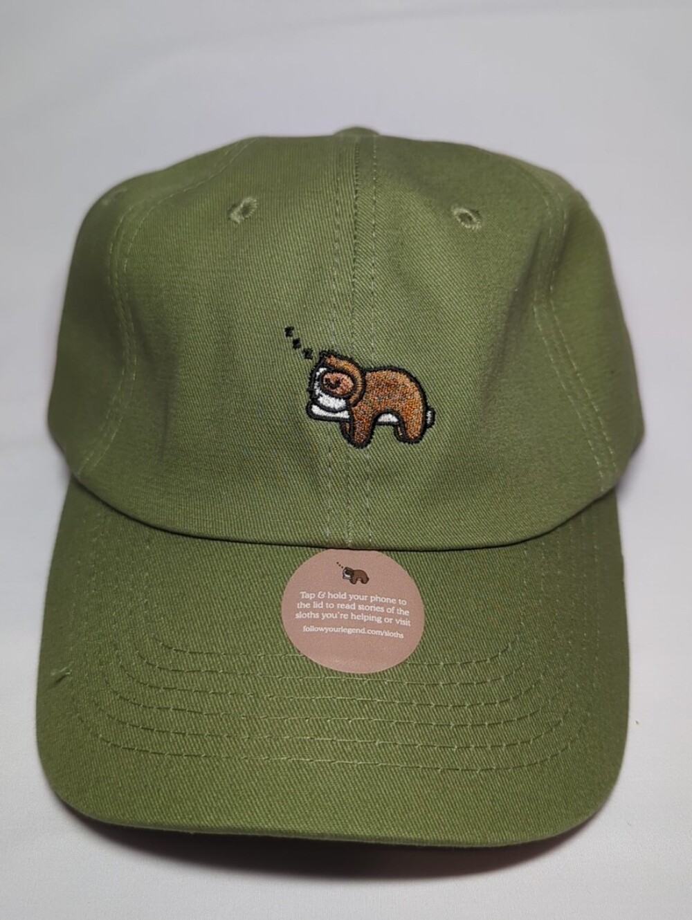 Follow Your Legend Larry The Sloth Hat Cap - Forest Green